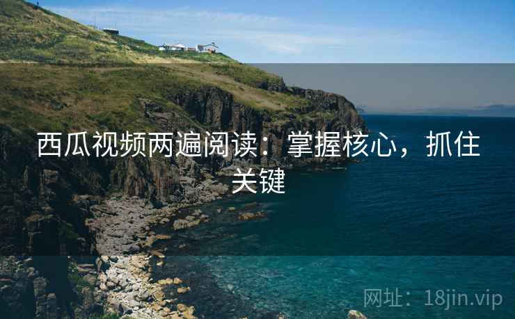 西瓜视频两遍阅读：掌握核心，抓住关键